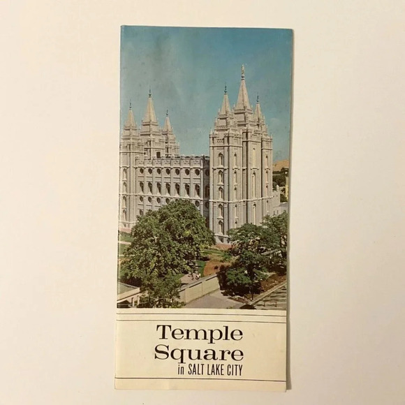 Vintage Temple Square Salt Lake City Discover Utah Guide Brochures Pamphlets - Picture 2 of 12